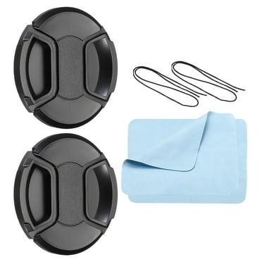 Uxcell Center Pinch Front Lens Cover Dust Camera Lens Cap for Lens with 86mm Thread, 2 Pack