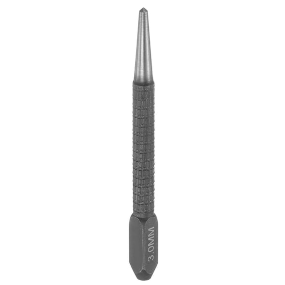 Uxcell Center Punch 3mm Carbon Steel Non-Slip Nail Setter Punch for Metal Wood