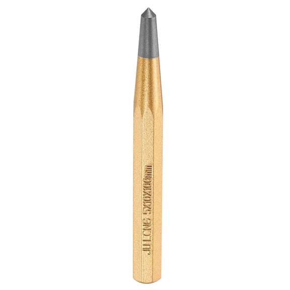Uxcell Center Punch 5mm(1/5") 100mm Length Metric Non-marring Alloy Steel Cylindrical Alignment Punch Drive Pin Tools for Automotive Watch Repair Jewelry Craft