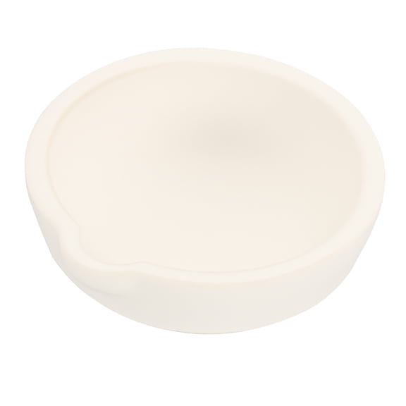 Uxcell Ceramic Crucible Bowl 100g Heatproof Quartz Melting Dishes Pot Ceramic Evaporation Bowl Cup Pot for Melting Casting Refining Gold Silver, White