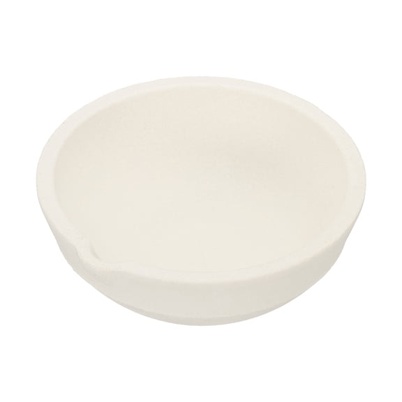 Uxcell Ceramic Crucible Bowl 1500g Heatproof Quartz Melting Dishes Pot Ceramic Evaporation Bowl Cup Pot for Melting Casting Refining Gold Silver, White