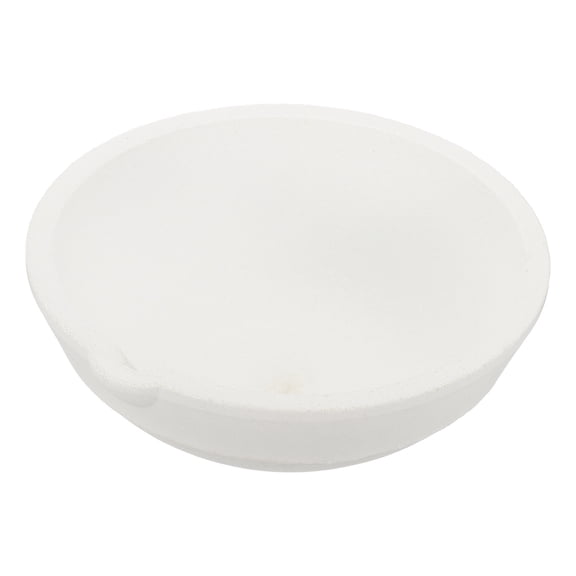 Uxcell Ceramic Crucible Bowl 2500g Heatproof Quartz Melting Dishes Pot Ceramic Evaporation Bowl Cup Pot for Melting Casting Refining Gold Silver, White