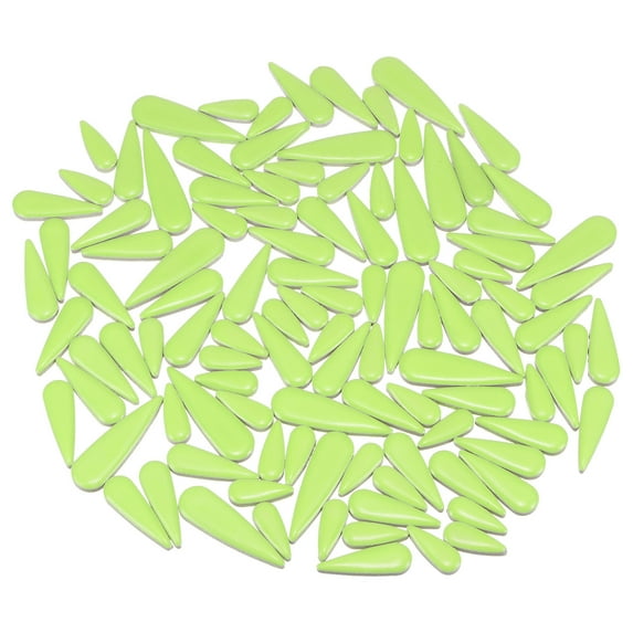 Uxcell Ceramic Mosaic Tiles, 200g Teardrop Flower Leaves Tiles Mosaic Blocks for Art Craft, Emerald