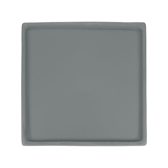 Uxcell Ceramic Plant Saucer, 6.3 Inch Plant Water Catcher Tray, Plant Pot Saucers for Indoor Plants [Square Dark Gray]