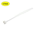 thumbnail image 1 of Uxcell Ceramic Silicone 12-250V 2A 20cm Long Bulb Socket White 5 Count, 1 of 6