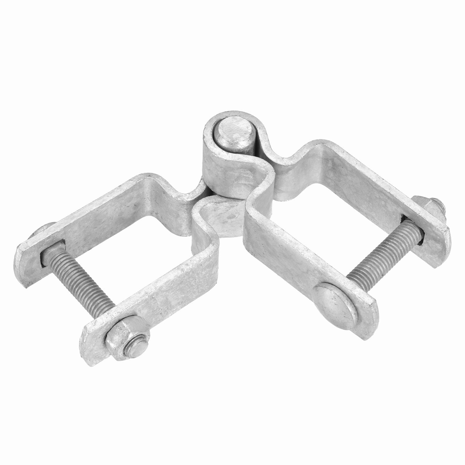 1-7/8” Chain Link Fence Gate Hinge - Galvanized Steel Post Hinge With Nut & Bolt (2 Pack)