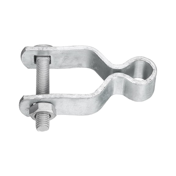 Uxcell Chain Link Fence Gate Post Hinge, Galvanized Steel Chain Link Fence Gate Female Hinge for 1-3/8 in OD Post Gate Hinges for Backyard, 1pcs