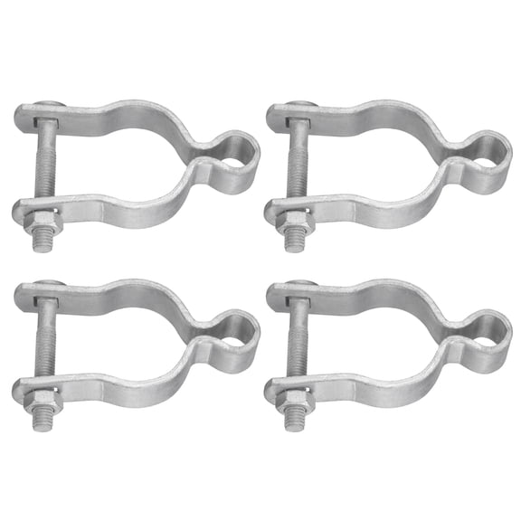 Uxcell Chain Link Fence Gate Post Hinge, Galvanized Steel Chain Link Fence Gate Female Hinge for 1-7/8 in OD Post Gate Hinges for Backyard, 4pcs
