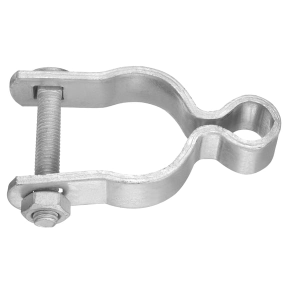 Uxcell Chain Link Fence Gate Post Hinge, Galvanized Steel Chain Link Fence Gate Female Hinge for 1-9/16 in OD Post Gate Hinges for Backyard, 1pcs