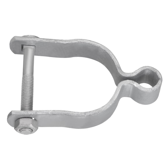 Uxcell Chain Link Fence Gate Post Hinge, Galvanized Steel Chain Link Fence Gate Female Hinge for 2-3/8 in OD Post Gate Hinges for Backyard, 1pcs