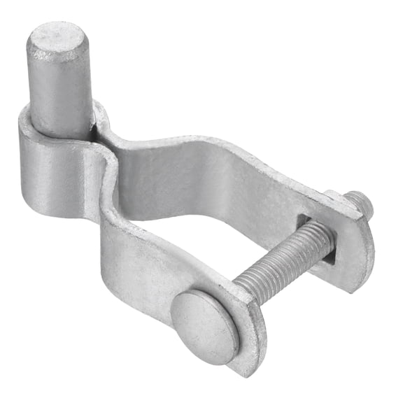 Uxcell Chain Link Fence Gate Post Hinge, Galvanized Steel Chain Link Fence Gate Male Hinge for 1-3/8 in OD Post Gate Hinges for Backyard, 1pcs