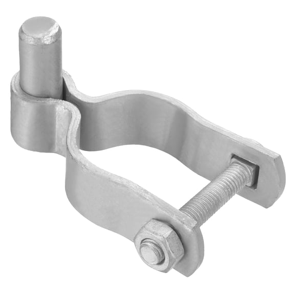 Uxcell Chain Link Fence Gate Post Hinge, Galvanized Steel Chain Link Fence Gate Male Hinge for 1-9/16 in OD Post Gate Hinges for Backyard, 1pcs