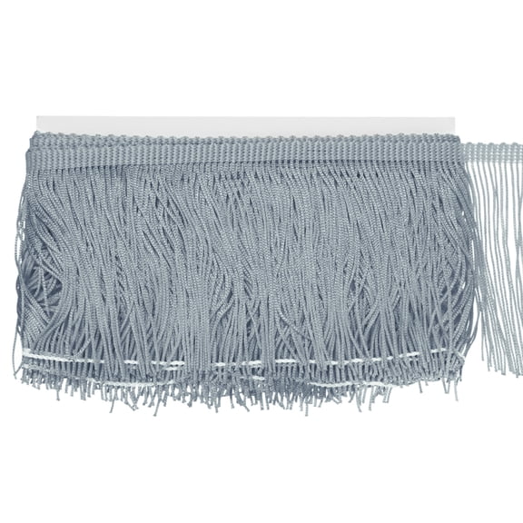 Uxcell Chainette Fringe Trim, 10 Yards of 4" Polyester Braid Tassel Trim for DIY Crafts/Lamp Shade Decoration/Sewing Fringe Thread Yarn [Dark Gray]