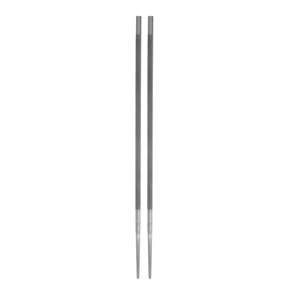 Uxcell Chainsaw File, 13/64" (5.2mm) Round High Carbon Steel Double Cut Sharpen Rasp, 2 Pack