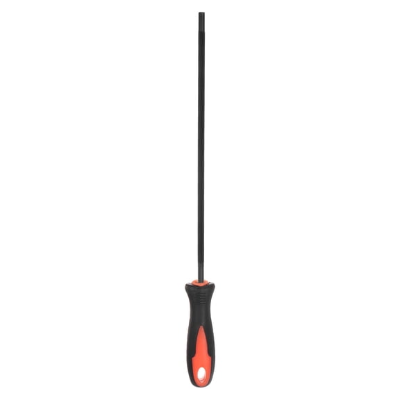 Uxcell Chainsaw File 3/16"(4.8mm) High Carbon Steel Round Rasp Hand Tool With Plastic Handle for Chain Saw Polishing
