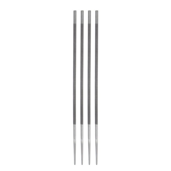 Uxcell Chainsaw File, 3/16" (4.8mm) Round High Carbon Steel Double Cut Sharpen Rasp, 4 Pack