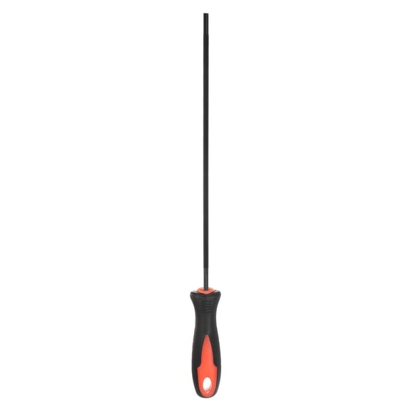 Uxcell Chainsaw File 5/32"(4mm) High Carbon Steel Round Rasp Hand Tool With Plastic Handle for Chain Saw Polishing