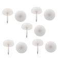 thumbnail image 1 of Uxcell Chair Feet Fittings Round Head Metallic Pin Glide Nails 14mm Dia 10Pcs, 1 of 7