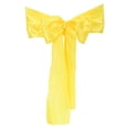 thumbnail image 1 of Uxcell Chair Sashes Ties Chair Bows Ribbon Decorative Sashes Yellow 20, 1 of 5