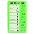 thumbnail image 1 of Uxcell Checklist Board, Plastic Chore Chart to Do List Daily Task Schedule Detachable Planner My Chore, Green, 1 of 5