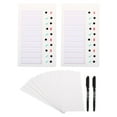 thumbnail image 1 of Uxcell Checklist Board Set, 2 Pcs Plastic Memo Chore Chart Task Schedule Blank Surface with Blank Cardstock Pen , White, 1 of 6