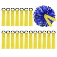 thumbnail image 1 of Cheerleader Pom Poms Name Tag, Blank Gear Tags Cheer Camp Pom Tags Tie Ribbon, Yellow 24Pcs, 1 of 7