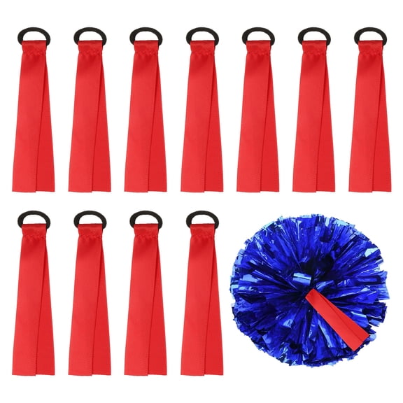 Uxcell Cheerleader Pom Poms Tags, Blank Gear Tags Personalized Cheerleading Name Labels Ribbon, 12 Pcs & Red-Fitting For(Cheerleading Sports/Travel Suitcases/Backpack/Gifts)