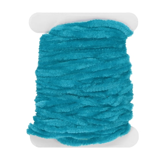 Uxcell Chenille Fly Tying Thread, Fly Tying Materials Rayon Chenille Line Flies Thread Supplies 5M & Lake Blue - Fitting for Making Flies Patterns Fishing Hook Jig Fishing Accessories