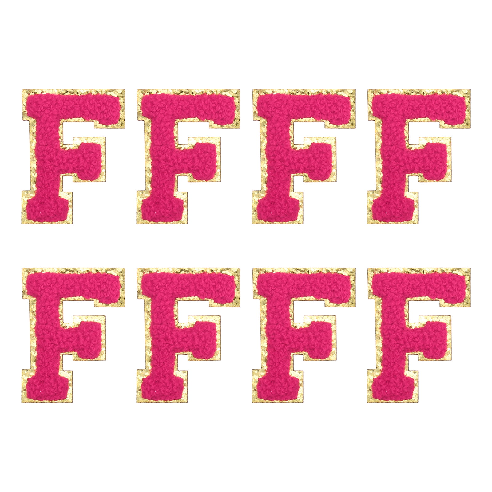 Uxcell Chenille Letter F Embroidered Patches 2.2