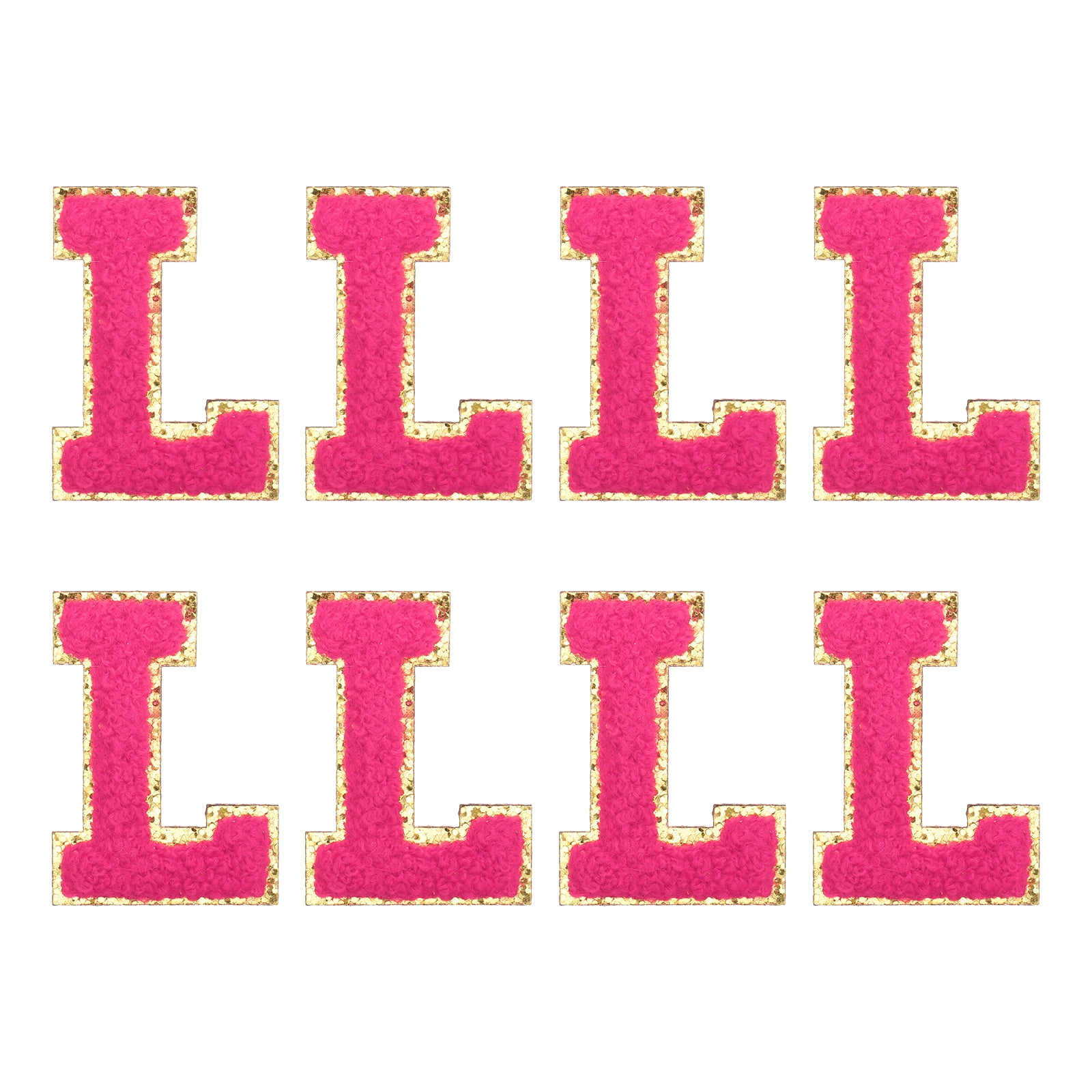 Uxcell Chenille Letter L Embroidered Patches 2.2
