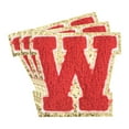 thumbnail image 1 of Uxcell Chenille Letter x Patches Large Size 3.15"x3.35" 3PCS(Red) Shape W, 1 of 6