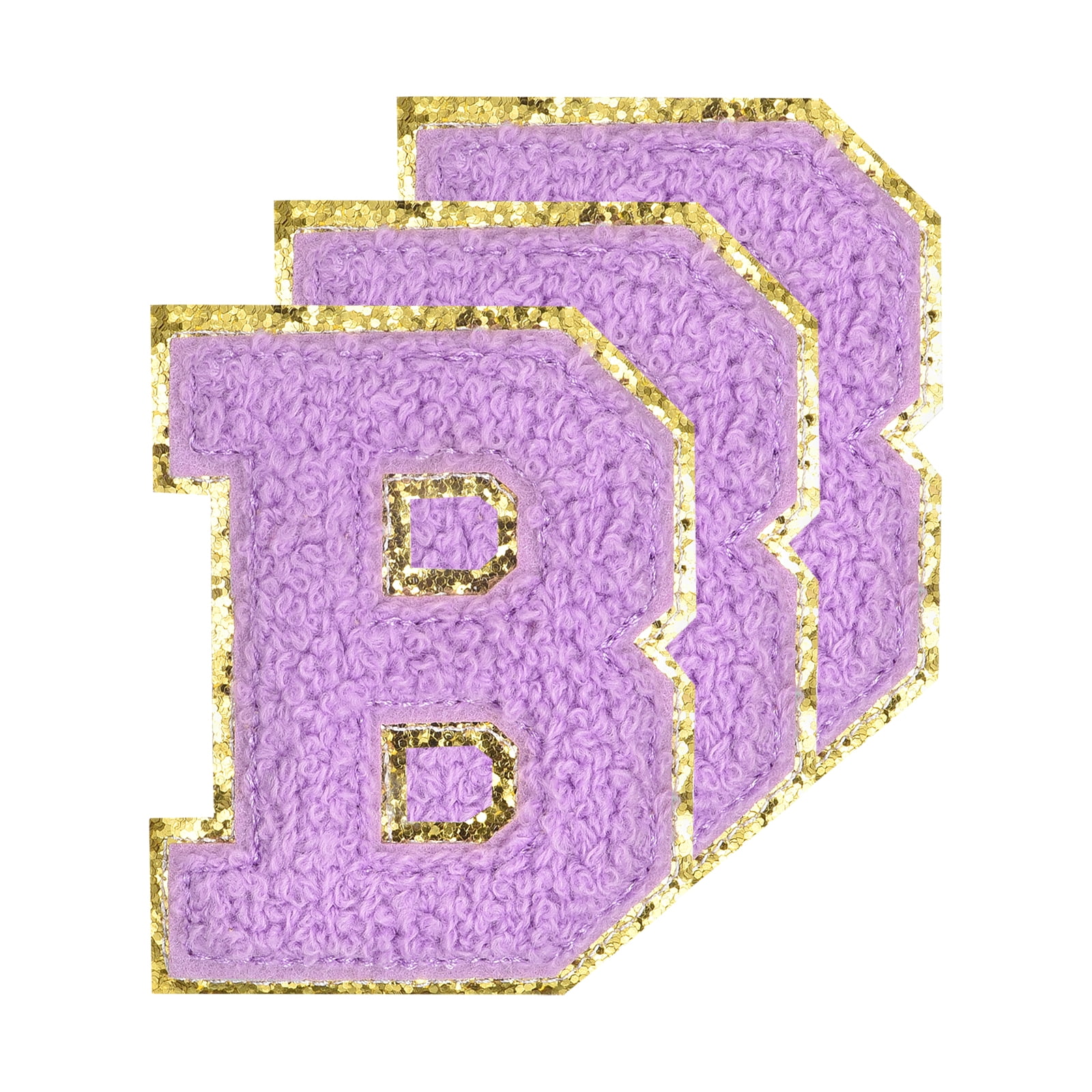 B Patch Uxcell Chenille Letters B Patches Large Size 80mm/3.15 Inch B Patches ...