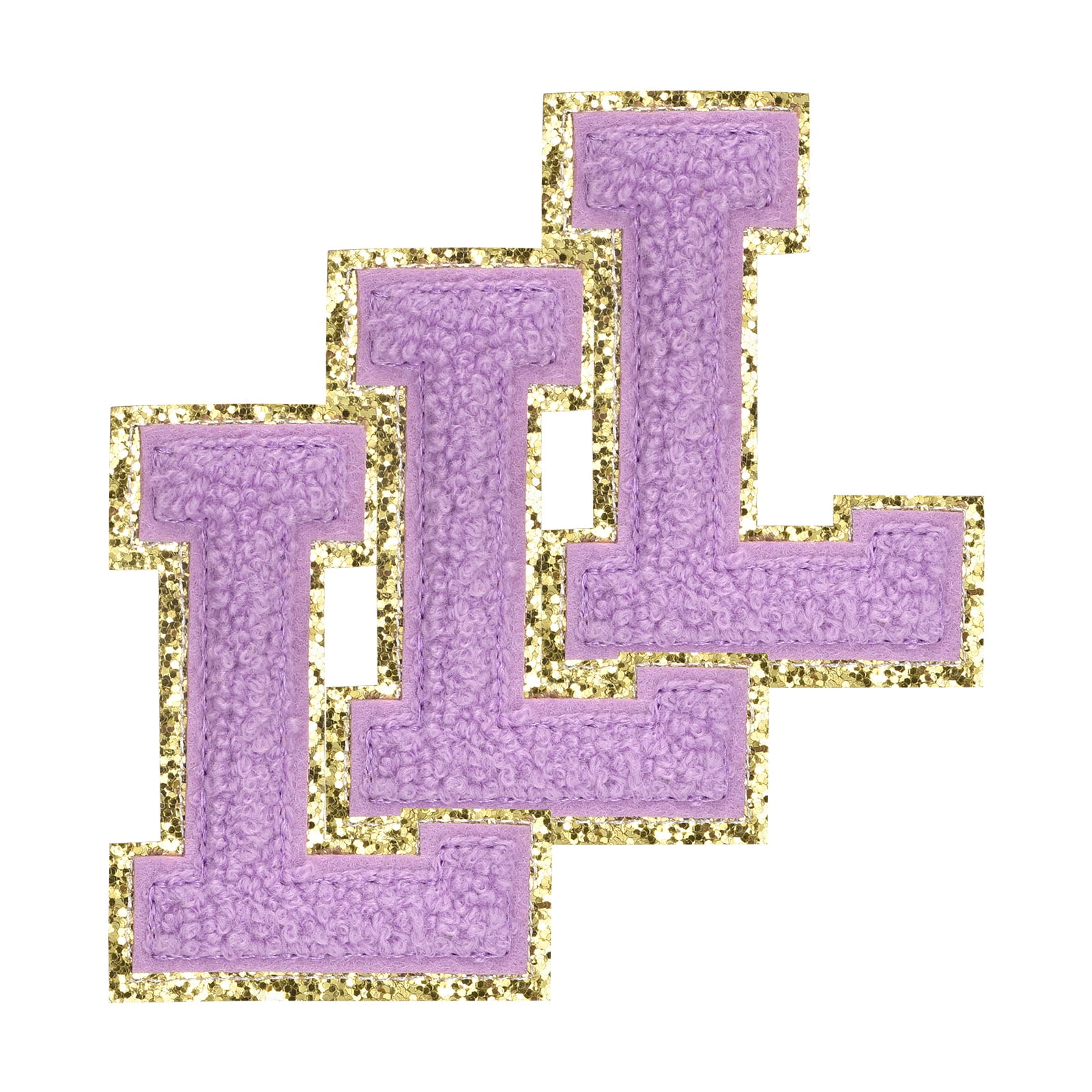 Uxcell Chenille Sew on Letter Patches Self Adhesive Chenille on Patches ...