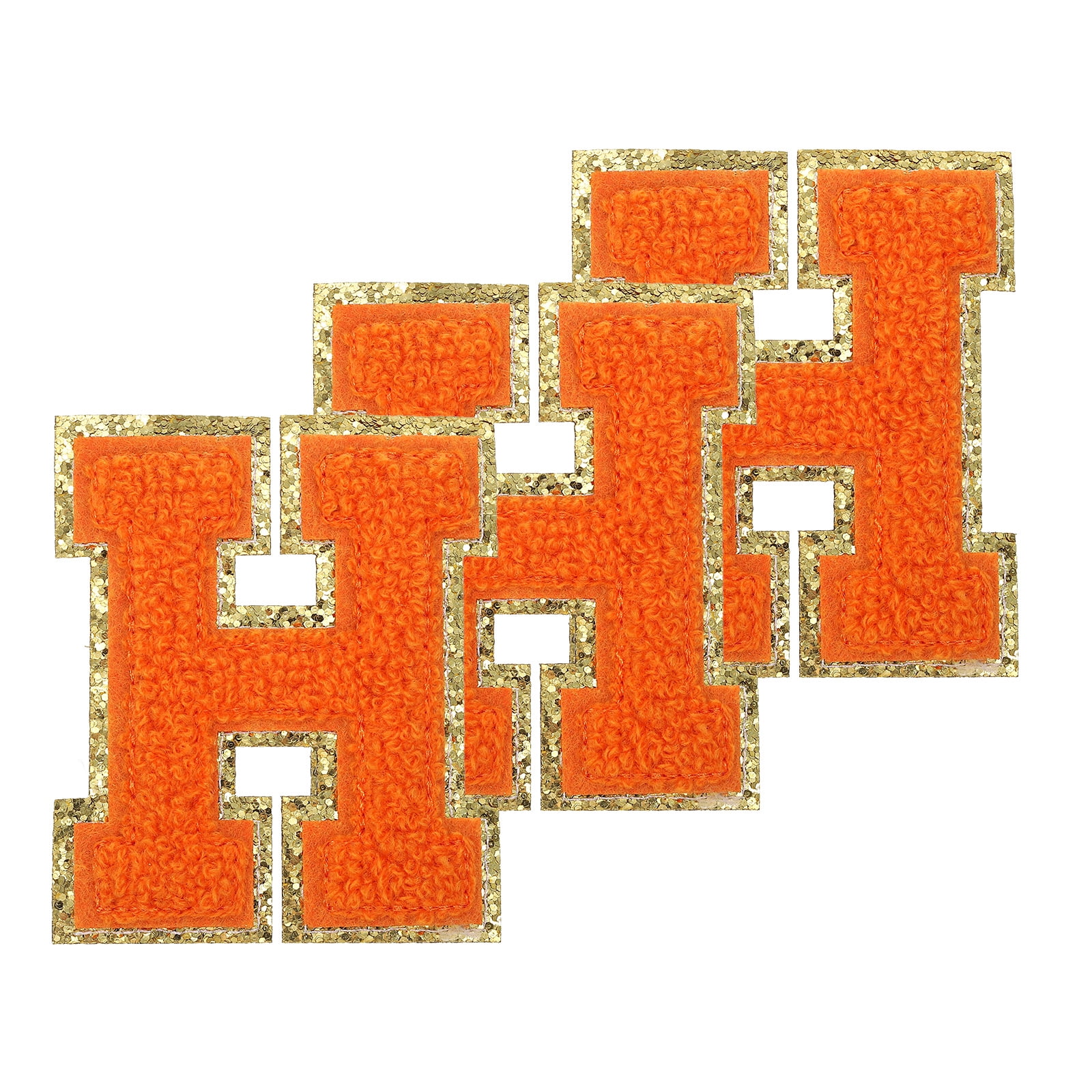 Chenille Sew on Letter Patches, Self-Adhesive Patches Letter-H ...