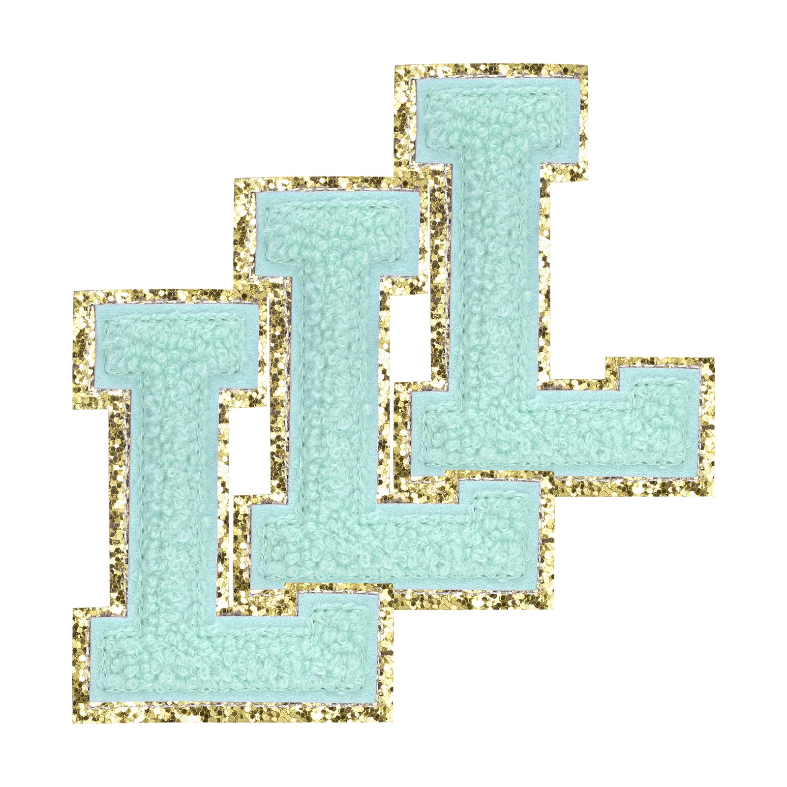 Uxcell Chenille Sew on Letter Patches Self Adhesive Chenille on Patches ...