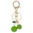 thumbnail image 1 of Uxcell Cherry Charm, Enameled Keychain Cute Cherry Pendant Keyring Purse Bag Accessories Car Ring Pendant Light Green, 1 of 7