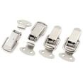 thumbnail image 1 of Uxcell Chest Furniture Silver Tone Spring Loaded Toggle Latch Hasp 4Pcs, 1 of 2