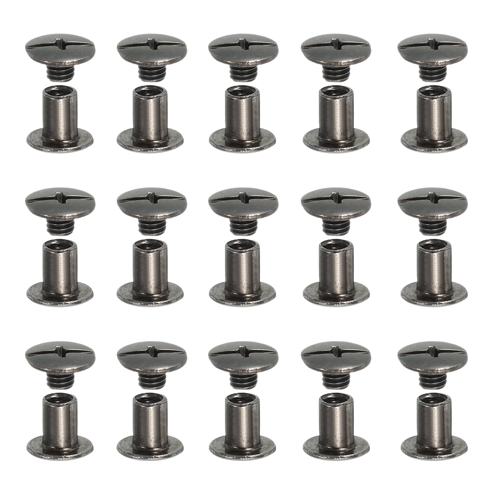 Uxcell Chicago Screws, Leather Rivets, Screw Rivets for Leather Crafts ...