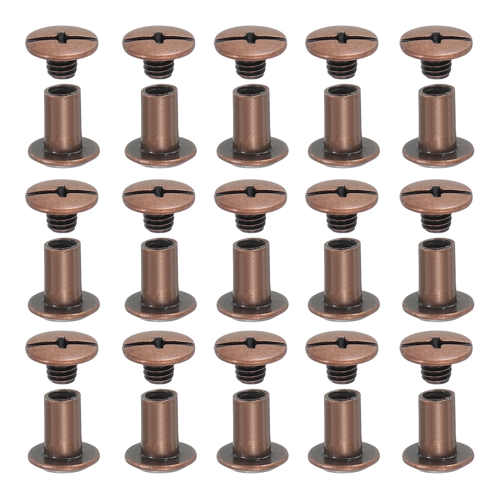 Screw Bag Rivets Uxcell Chicago Screws, Leather Rivets, Screw Rivets for Leather Crafts ...