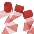 thumbnail image 1 of Uxcell Chiffon Crinkle Ribbons Handmade Fabric Silk Ribbon for Crafts Wrapping Red, 1 of 7