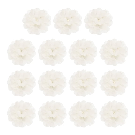 Uxcell Chiffon Flowers, Sewing Fabric Appliques for DIY Crafts Headbands Hair Accessories 2 Inch & 15 Pack & Beige