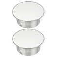 thumbnail image 1 of Uxcell Chimney Hole Cap, 2 Pcs 90mm(3.5 Inch) Tightness Adjustable Round Stainless Steel Flue Hole Cover Stove Pipe Cap Pipe Cover for Kitchen Balcony Sewer, Silver Tone, 1 of 5