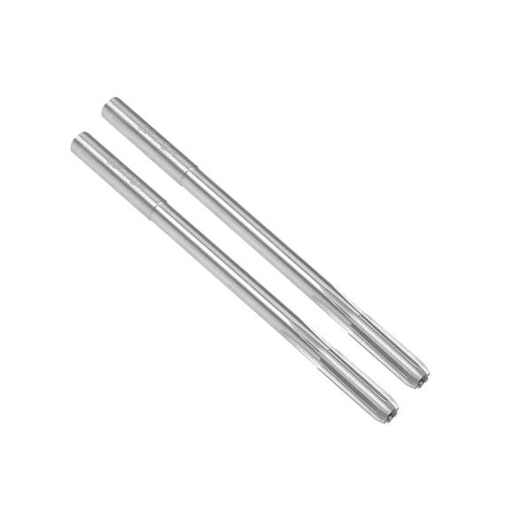 Uxcell Chucking Reamers 4.8mm High Speed Steel Cobalt M35 Round Shank 6 Straight Flutes Machine Milling Cutter 2 Pcs 5.1mm