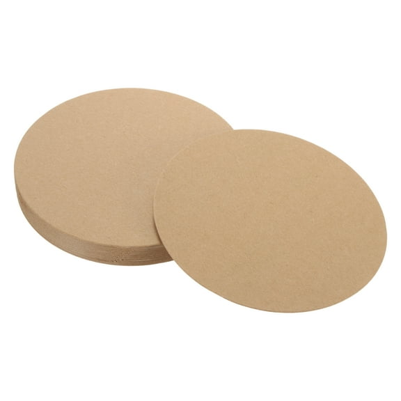 Uxcell Circle Kraft Paper, Round Shape Cardstock Paper Circle Bulletin Board for Art Supplies, Origami, Paper Crafting Brown 4 x 4 Inch