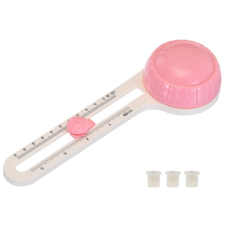 Uxcell Circle Paper Trimmer, Circular Round Rotary Paper Cutter Slicer Tool with 3 Blades, Pink