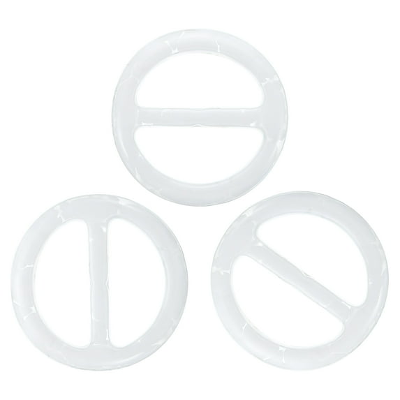 Uxcell 1.4inch Circle Round Resin Scarf Ring Clip, for Woman Silk Scarf, Loose T-shirt, Decoration, 8Pcs, White Style 2