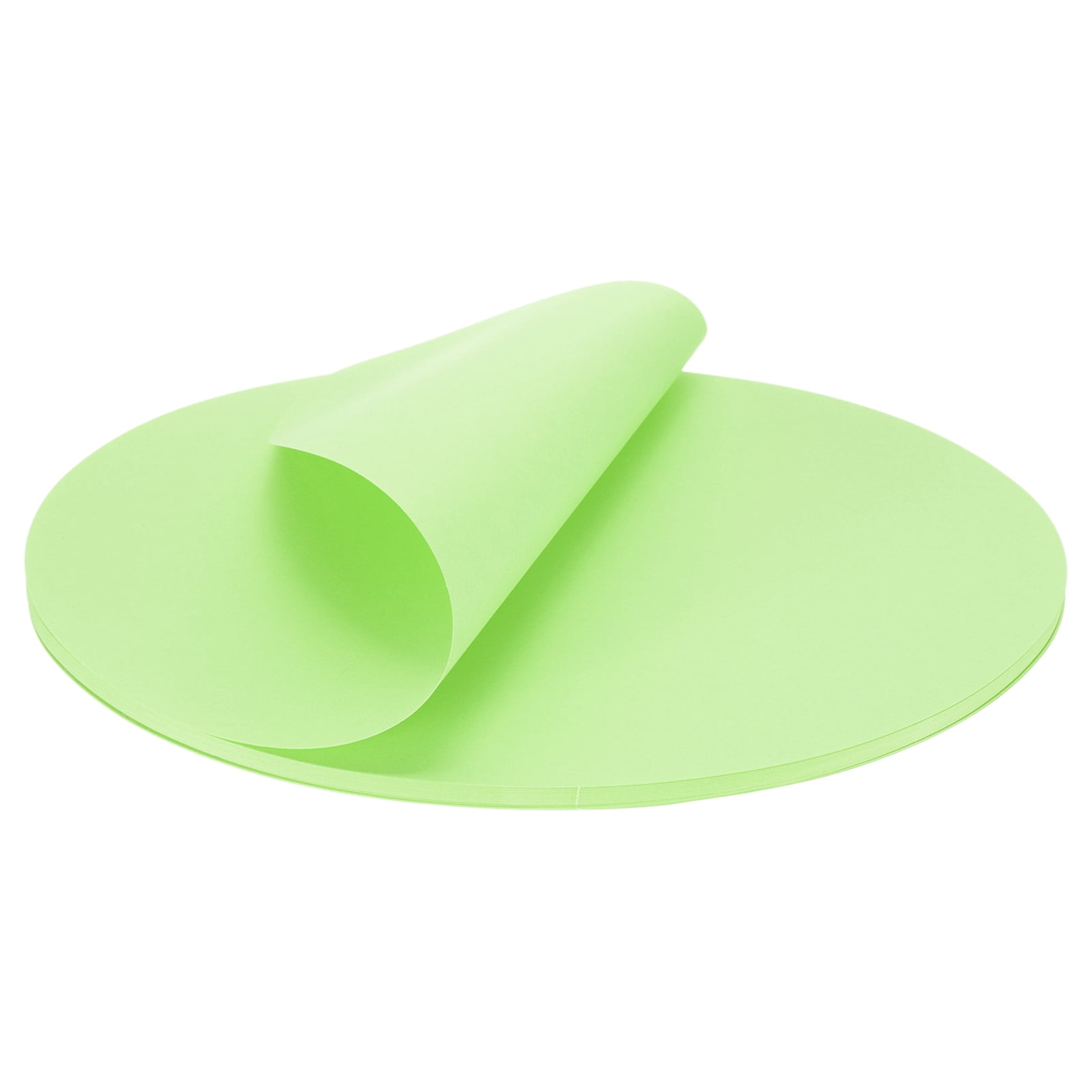 Uxcell Circles Paper, Round Origami Paper, Circles Cutouts Paper for DIY Crafts, Painting, Scrapbooking Light Green 6 x 10 Inch