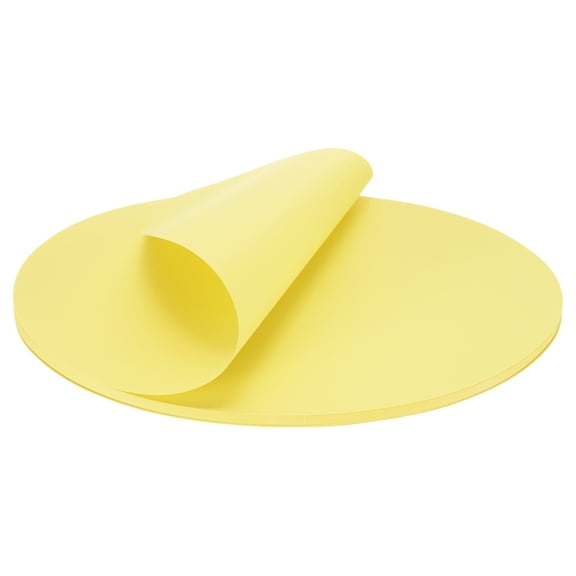 Uxcell Circles Paper, Round Origami Paper, Circles Cutouts Paper for DIY Crafts, Painting, Scrapbooking Light Yellow 6 x 10 Inch