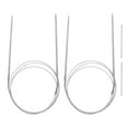 thumbnail image 1 of Uxcell Circular Knitting Needles Needles Stainless Steel for Knitting 2 Count Grey US 4/3.5mm x 47.24 inch (120cm), 1 of 6