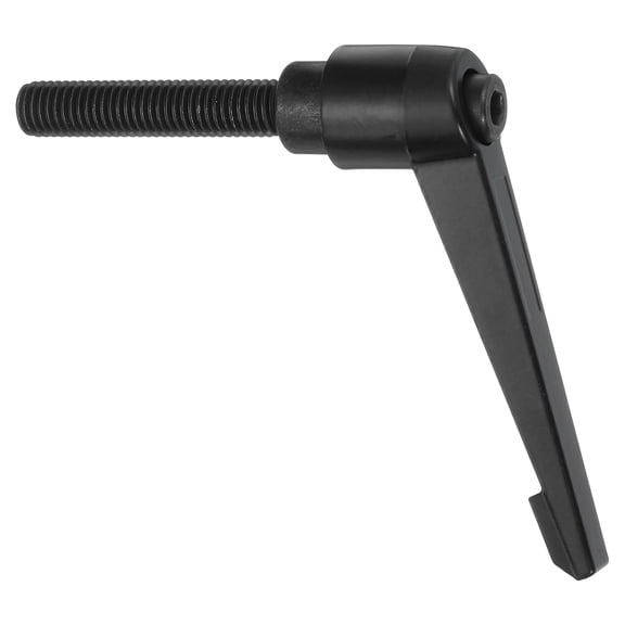Uxcell Clamping Lever Handles, M10 x 50mm Adjustable Knobs Handle Male Thread for Lathe Machinery, Black